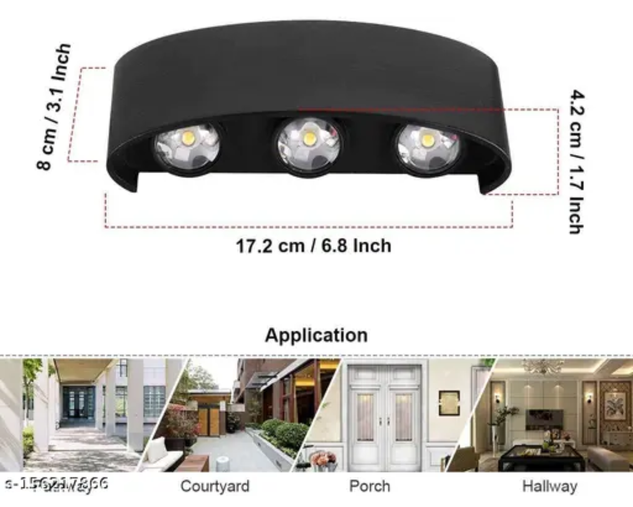RGB updown wall light