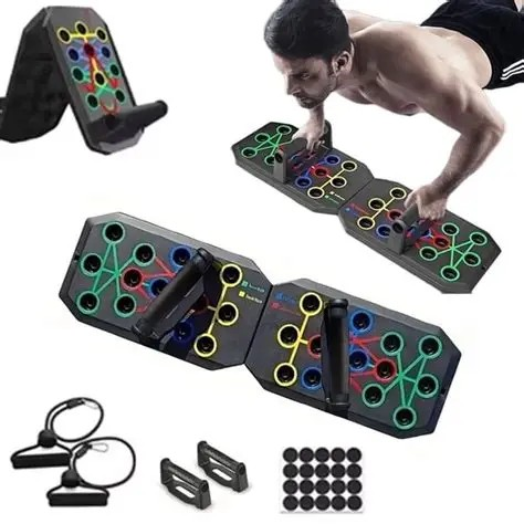 Foldable Push-Up Board | Adjustable Grip Strength Trainer
