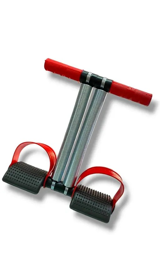 Double Spring Tummy Trimmer + Resistance Tube for Men &amp; Women